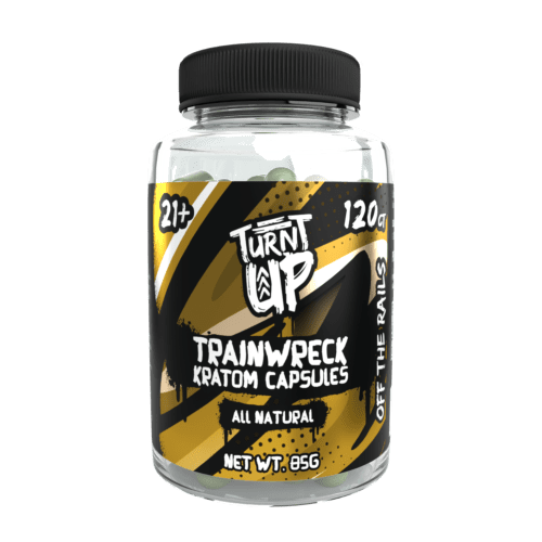 TURNT UP - KRATOM - TRAINWRECK CAPSULES - 120CT