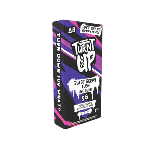 TURNT UP - THCA LIQUID DIAMONDS 5G DISPOSABLE - BLAST BERRY - 5pk