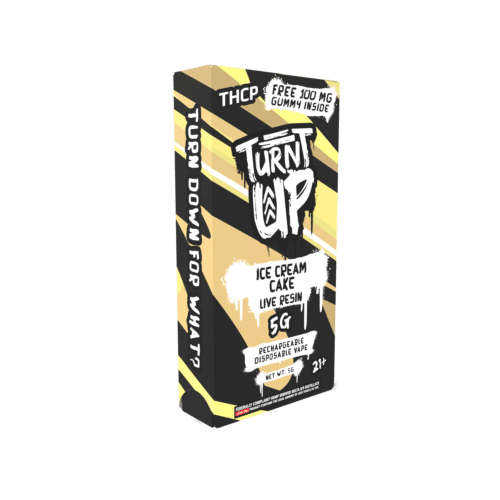 TURNT UP - THCP w/ THCA LIQUID DIAMONDS 5G DISPOSABLE - ICE CREAM CAKE - 5pk