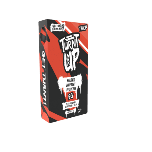 TURNT UP - THCP w/ THCA LIQUID DIAMONDS 5G DISPOSABLE - MELTED SHERBERT - 5pk