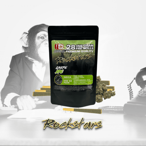 Rockstars - 28g Pre Roll Pack - Grape Ape