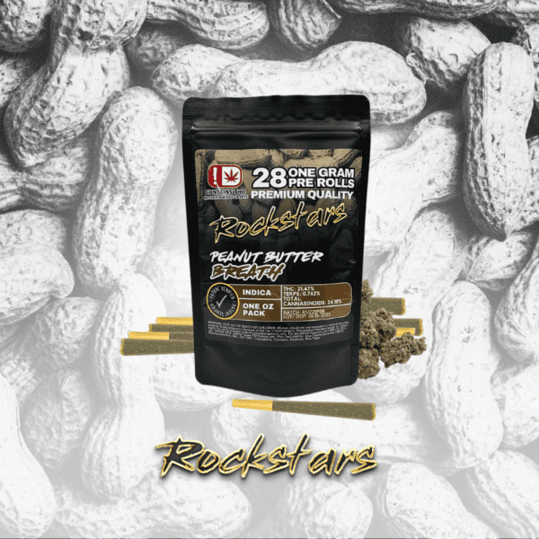 Rockstars - 28g Pre Roll Pack - Peanut Butter Breath
