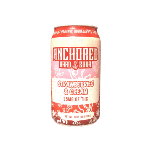Anchored - Hard Soda - Strawberries & Cream - 25mg - 4pk