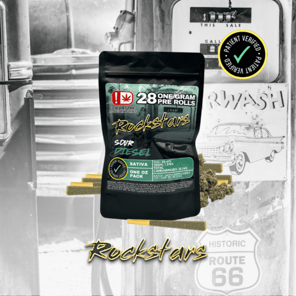 Rockstars - 28g Pre Roll Pack - Sour Diesel