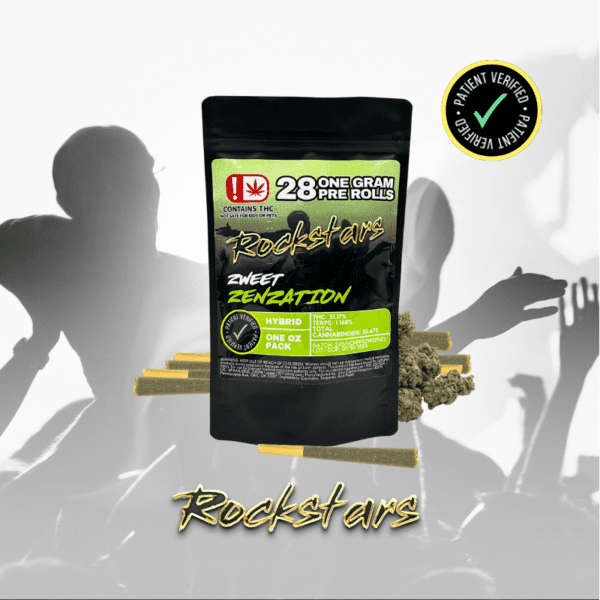 Rockstars - 28g Pre Roll Pack - Zweet Zenzation